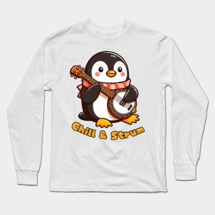 Banjo penguin Long Sleeve T-Shirt